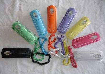 Bell Corded Rainbow Phones